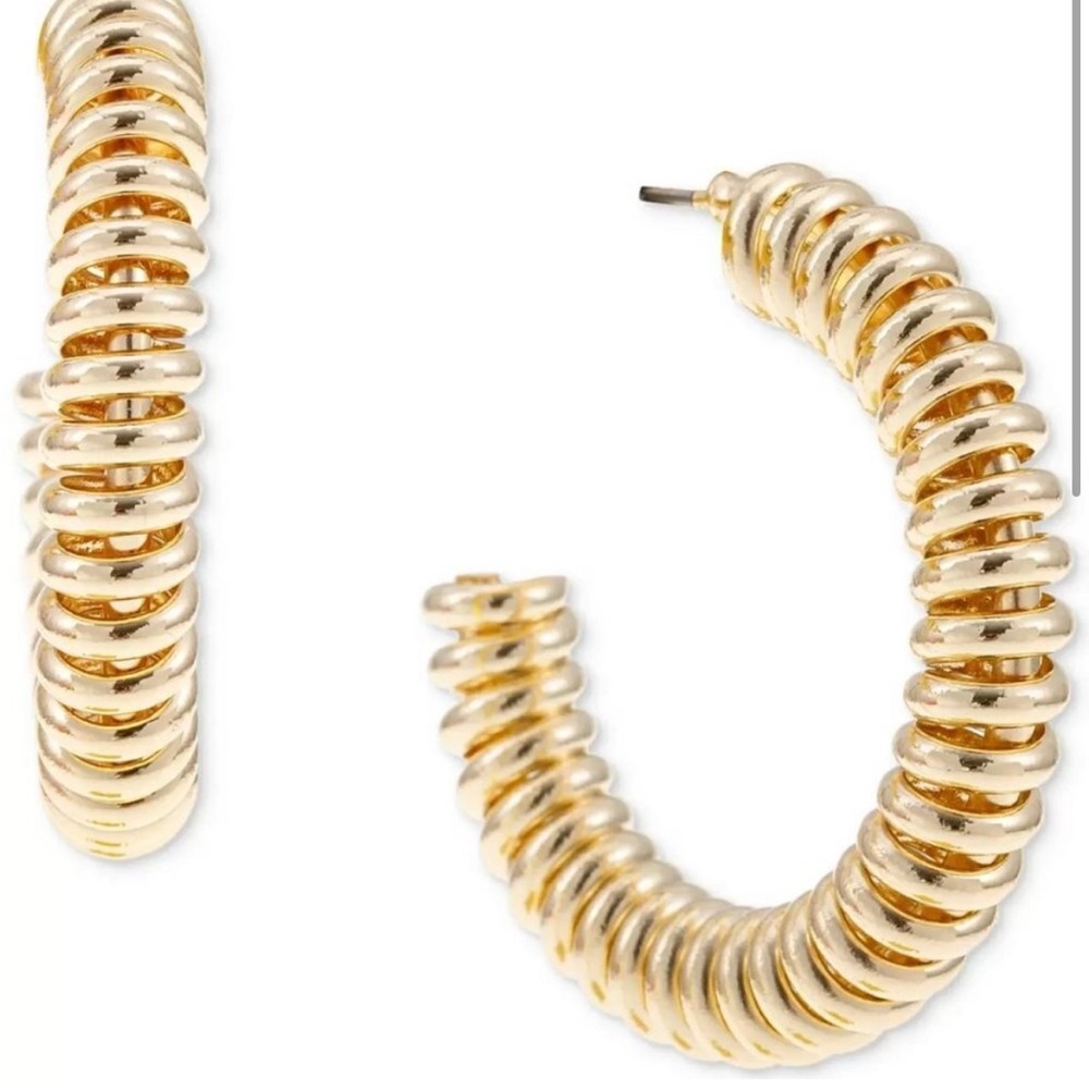 INC Gold-Tone Hoop Earrings new
